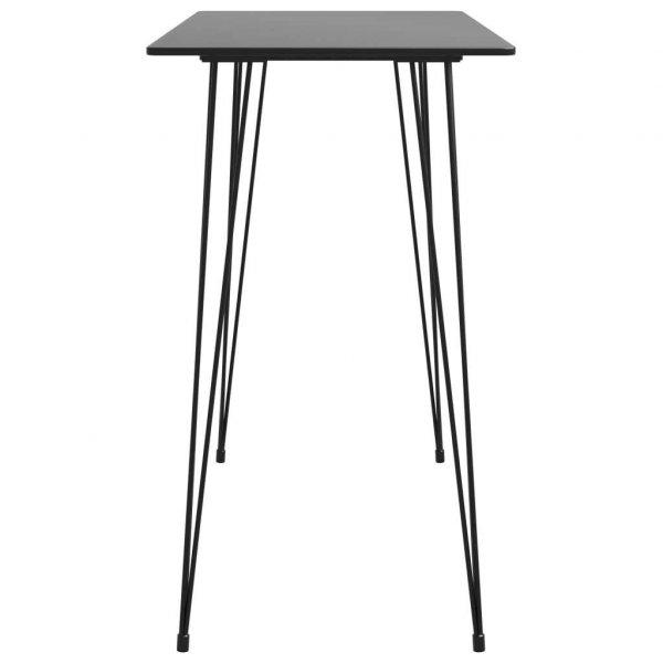 Fekete bárasztal 120x60x105 cm