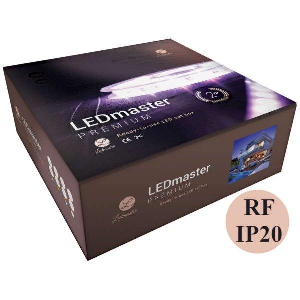 LEDmaster Prémium digitális RGB LED szalag szett rádiófrekvenciás
távirányítóval, IP20 - 5 méter