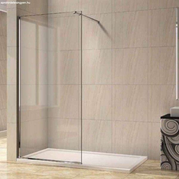 AQUATREND WALK-IN NANO zuhanyfal 10 mm vastag vízlepergető biztonsági
üveggel, többféle méretben, 200 cm magas