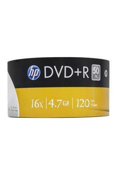 HP DVD+R lemez, 4,7 GB, 16x, 50 db, zsugor csomagolás, HP