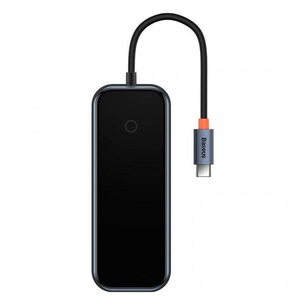 Baseus AcmeJoy 5 az 1-ben Hub, USB-C - 2xUSB 3.0, USB 2.0, USB-C PD, HDMI
(sötétszürke)