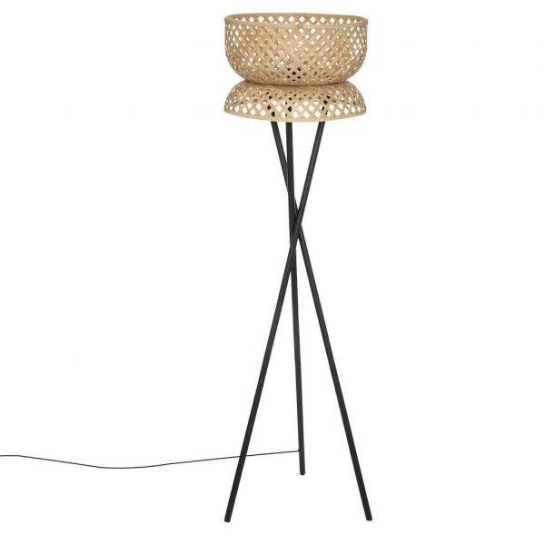 Bambusz állólámpa 155 cm, tölgy színű, fém fekete lábakkal - RIQUET -
Butopêa