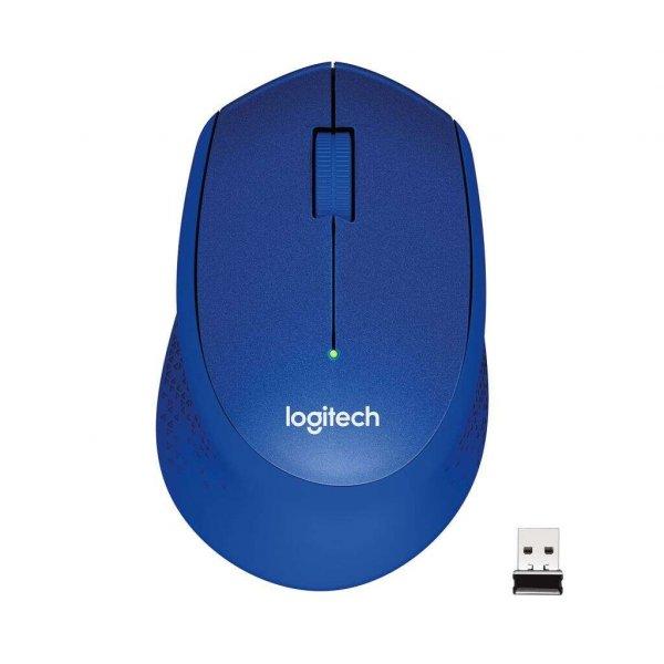 Logitech M330 SILENT PLUS vezeték nélküli optikai egér kék (910-004910)