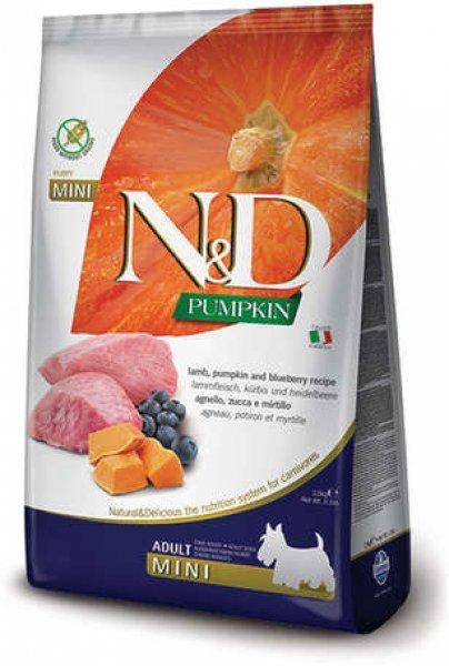 N&D Dog Grain Free Adult Mini sütőtök, bárány & áfonya 7 kg