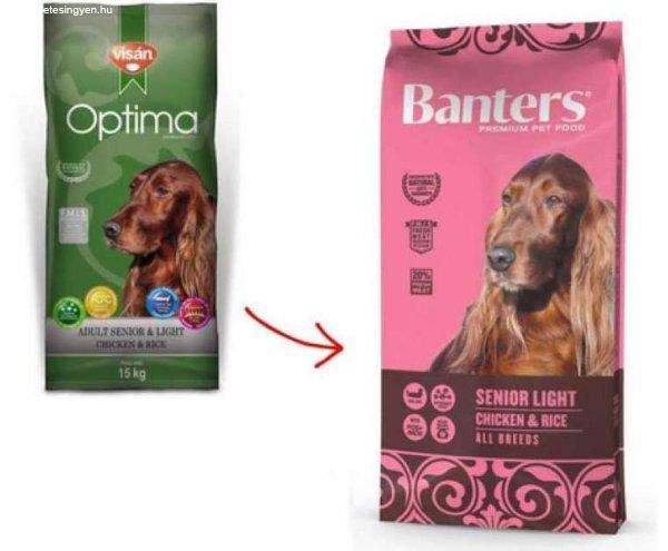 Visán Optima / Banters Dog Senior & Light (2 x 15 kg) 30 kg