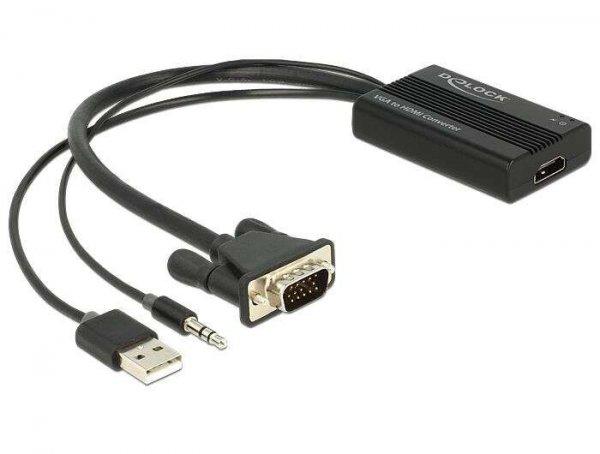 DeLock 62597 VGA–HDMI adapter audió funkcióval