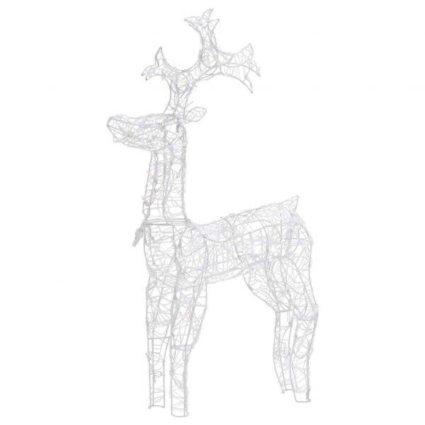 Akril rénszarvasos karácsonyi dekoráció 90 led-del 60x16x100 cm