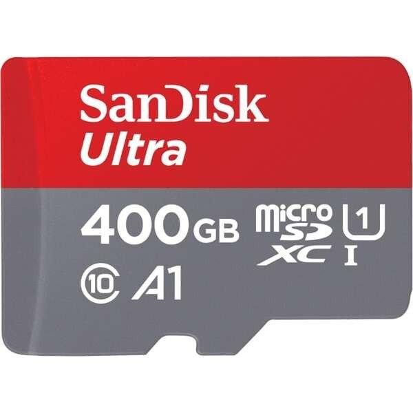 400GB microSDXC Sandisk Ultra CL10 U1 A1 + adapter (SDSQUA4-400G-GN6MA/186508)