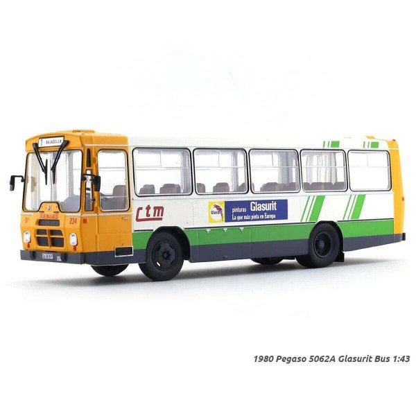 Pegaso 5062 A Glasurit bus sárga/fehér/zöld modell autó 1:43 (22,5 cm)