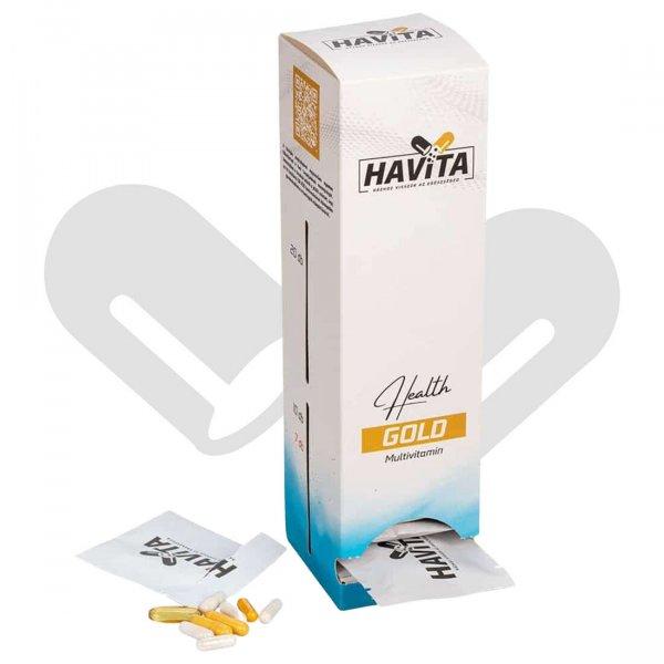 Havita Health Gold multivitamincsomag - havi vitamincsomag aktív fizikai
tevékenységet végzőknek , 31x9 vitamin