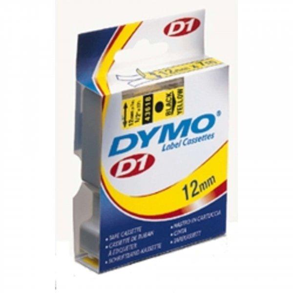 Dymo 40918 D1 feliratozószalag 9mm x 7m sárga alapon fekete