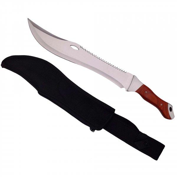 IdeallStore® vadászmachete készlet, Knife of Mind, rozsdamentes acél,
ezüst, 46 cm és fém nunceag