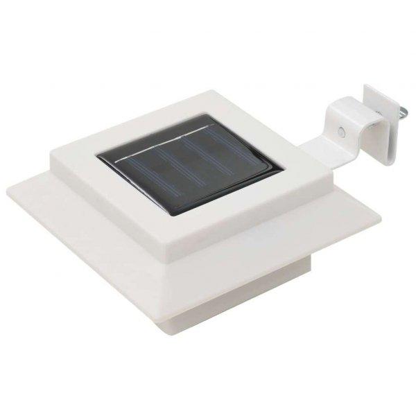 12 db fehér négyzet alakú kültéri napelemes led lámpa 12 cm