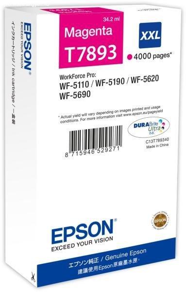 EPSON T7893 EREDETI tintapatron Magenta 4.000 oldal kapacitás