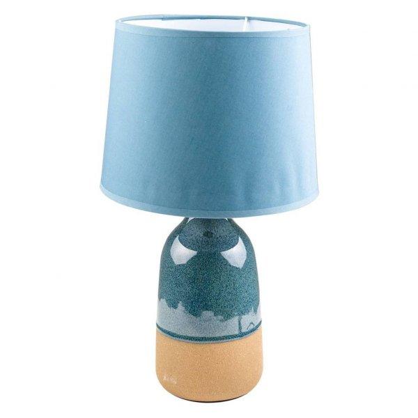 Asztali lámpa, kerámia vázzal, világoskék - NIAGARA - Butopêa