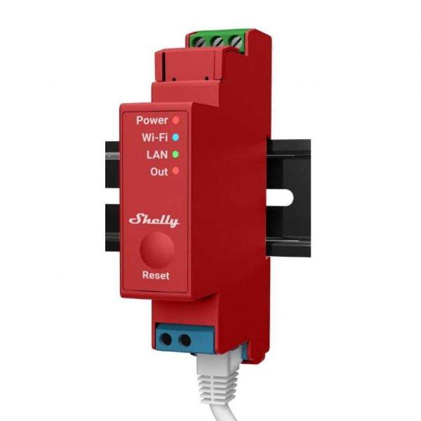 Shelly Pro 1PM DIN-sínre szerelhető fogyasztásmérős WiFi+LAN okosrelé
(ALL-REL-PRO1PM)