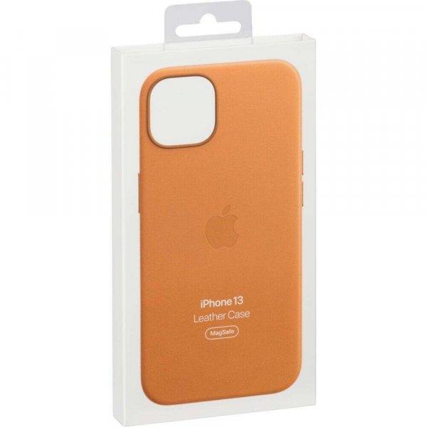 Apple Iphone 13 Magsafe gyári aranybarna bőr védőtok