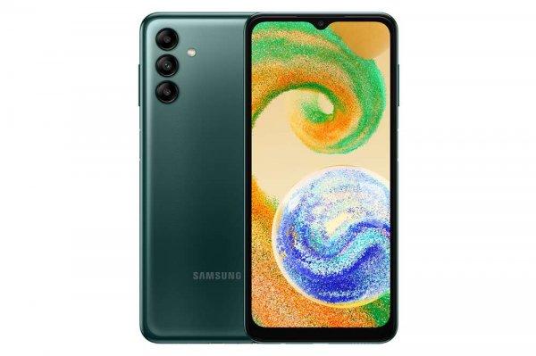 Samsung Galaxy A04s mobiltelefon, világos zöld