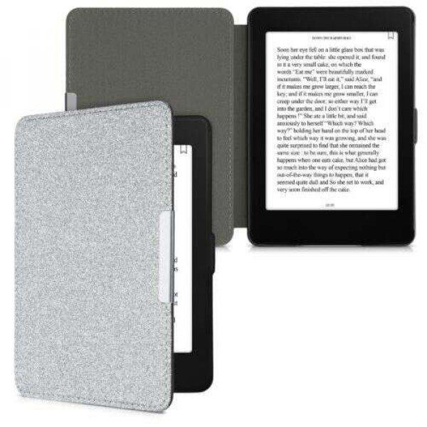 Tok Kindle Paperwhite 7, Eco bőr, ezüst, kwmobile, 45569.40