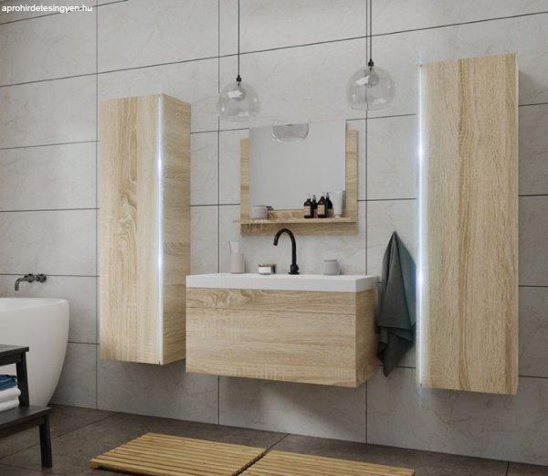 Venezia Dream II. fürdőszobabútor szett + mosdókagyló + szifon - 80 cm
(sonoma tölgy)