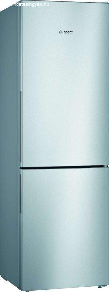 Bosch KGV36VLEAS Serie 4 Kombinált hűtőszekrény, 308L, M:186cm, LowFrost,
VitaFresh fiók, E energiaosztály, inox