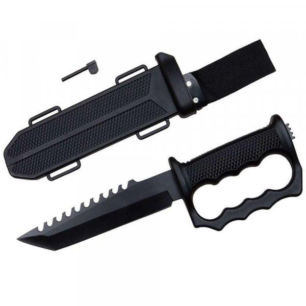 Két vadászkésből álló készlet IdeallStore®, Juggernaut Assault,
rozsdamentes acél, fekete