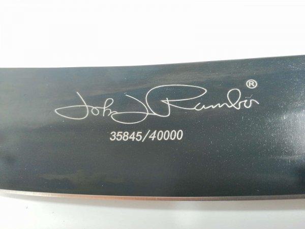 Kés, rozsdamentes acél, Rambo aláírás, gyűjtői kiadás, fekete, 43 cm
BLOCK