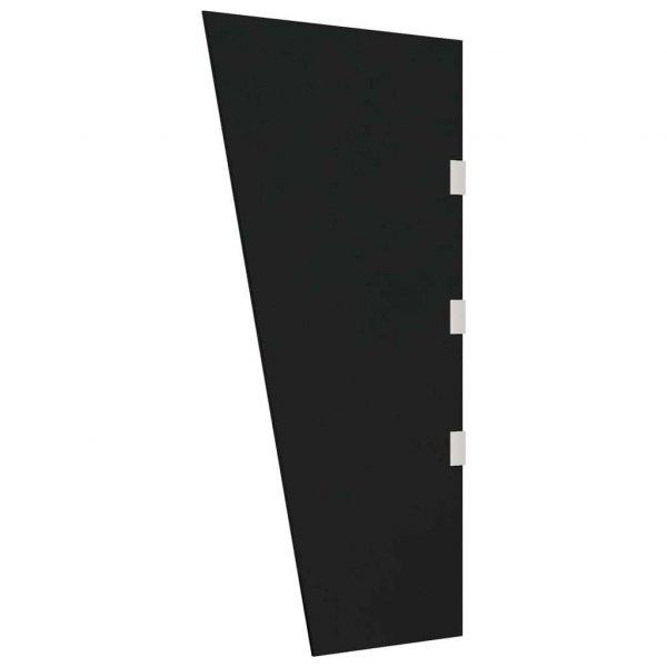 Fekete edzett üveg oldalpanel ajtóelőtetőhöz 50 x 100 cm