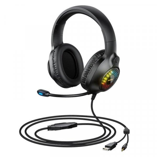 Remax RM-850 játék fejhallgató (fekete)