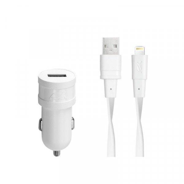 RivaCase RivaPower VA4215 WD2 EN car charger (1xUSB/1A) with MFi Lightning cable
White