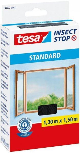 Tesa® Standard net, insect repellent, anthracite, 1500 mm, L-1.5 m