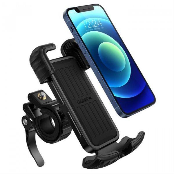 Ugreen kerékpáros rögzítő telefon tartó (használható kerékpár és
motorkerékpár) fekete (LP494 fekete)