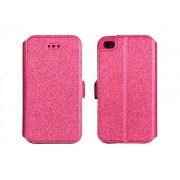 HTC One3 M9 Rózsaszín szilikon keretes könyvtok