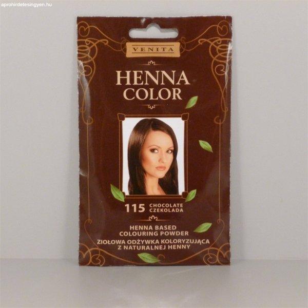 Henna Color hajszinezőpor nr 115 csokoládé barna 25 g