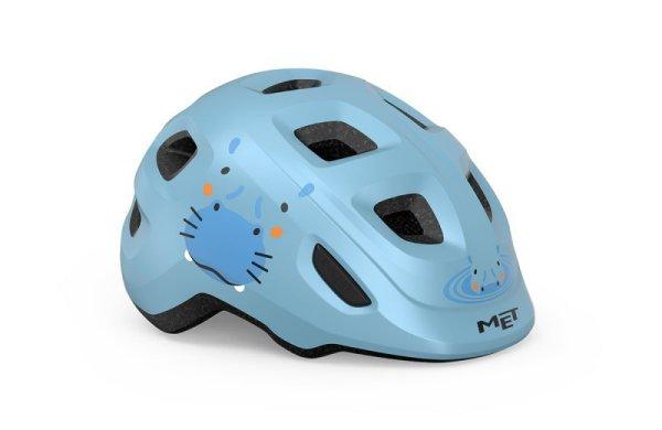 MET Hooray gyermek kerékpáros sisak [kék vizilovas, 46-52 cm (XS)]