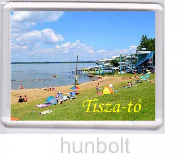 Tisza-tó Strand hűtőmágnes (műanyag keretes)