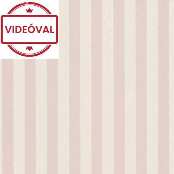 Versailles drapp-rózsaszín csíkos selyem tapéta 10290-05