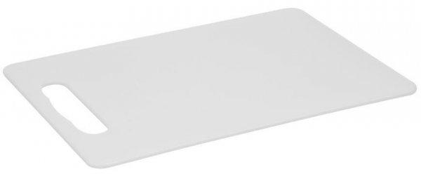 Strend Pro műanyag vágódeszka, fehér, 33,5x23x0,5 cm