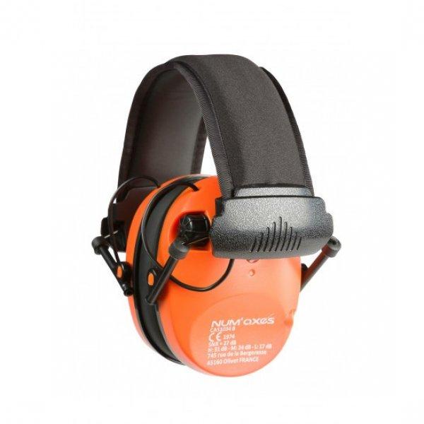 NUM'AXES electronic hallásvédő CAS1034, narancssárga