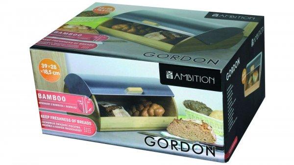 Ambition Gordon kenyértartó fém tetővel 39x28x18.5 cm