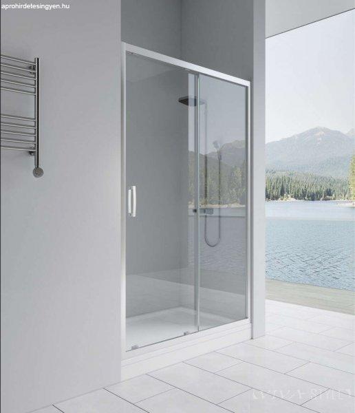 Vela Banyo KAYRA zuhany tolóajtó - 6 mm víztiszta vízlepergető üveggel -
100 x 190 cm