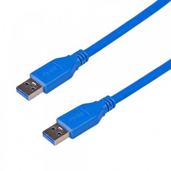 Akyga AK-USB-14 USB 3.0/USB 1.8m Cable Blue