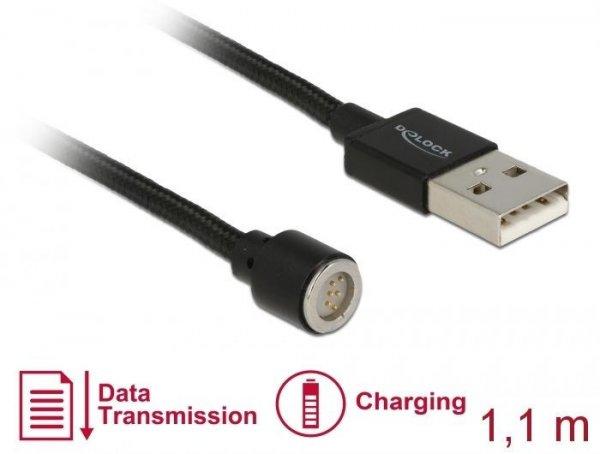 DeLock Magnetic USB Data and Charging Cable 1,1m Black