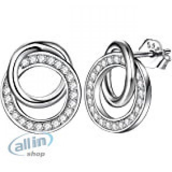 ZENI 925 Sterling ezüst kör alakú fülbevaló női cirkónia kővel,
hipoallergén ajándékdobozzal