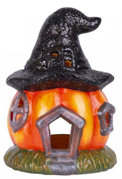 Halloween dekoráció MagicHome Nature, Sütőtök házikó, terrakotta,
13x13x18,50 cm