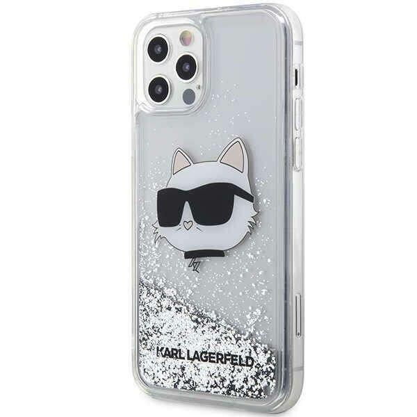 Apple iPhone 12 / 12 Pro Karl Lagerfeld Glitter Choupette Head tok -
KLHCP12MLNHCCS, Ezüst