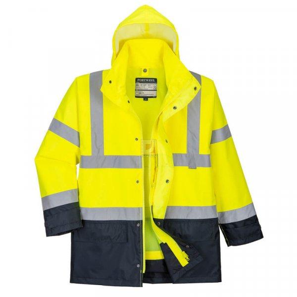 Portwest Jól láthatósági "lélegző" 5az1-ben munkavédelmi kabát
(sárga / tengerészkék XS)