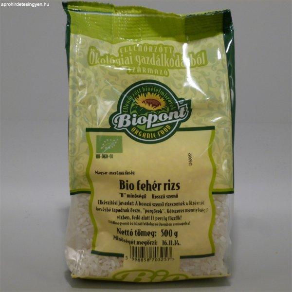 Biopont bio fehér rizs hosszú szemű 500 g