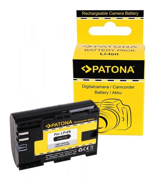 CANON kamera akku LP-E6 LPE6 EOS R utángyártott (Patona) 7,2V 1300mAh