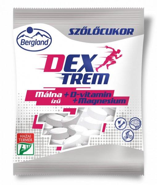 Dextreme Szőlőcukor - málna ízű + D-vitamin + Magnézium 70g